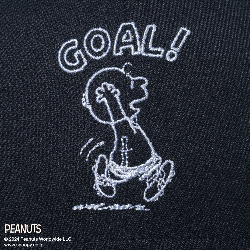 9FORTY PEANUTS ピーナッツ チャーリー・ブラウン スヌーピー サッカー ブラック
