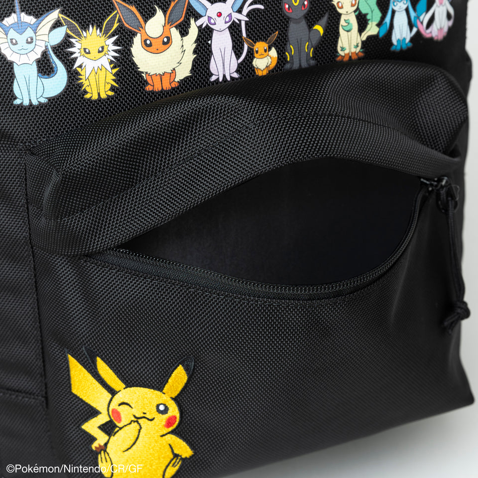 Youth ライトパック 18L  Pokémon ポケモン ピカチュウ イーブイフレンズ ブラック