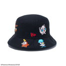 Kid's バケット01 Pokémon ポケモン ピカチュウ イーブイ オールオーバー ブラック