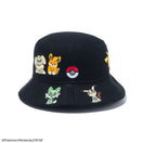 Kid's バケット01 Pokémon ポケモン ピカチュウ イーブイ オールオーバー ブラック