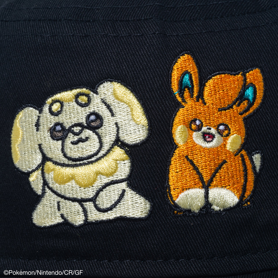 Kid's バケット01 Pokémon ポケモン ピカチュウ イーブイ オールオーバー ブラック