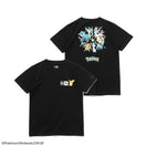 Youth 半袖 コットン Tシャツ Pokémon ポケモン ピカチュウ イーブイフレンズ ブラック