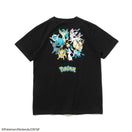 Youth 半袖 コットン Tシャツ Pokémon ポケモン ピカチュウ イーブイフレンズ ブラック