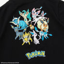 Youth 半袖 コットン Tシャツ Pokémon ポケモン ピカチュウ イーブイフレンズ ブラック
