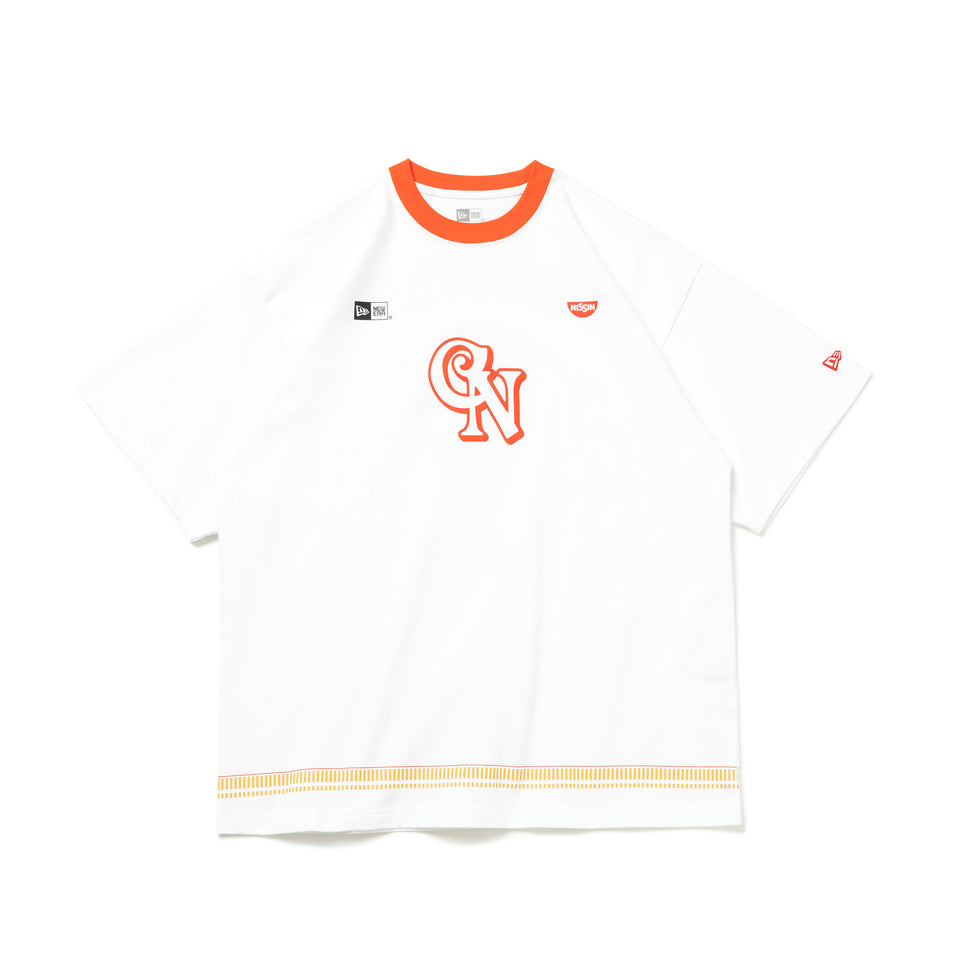 半袖 コットン Tシャツ CUP NOODLE カップヌードル レギュラー味 ホワイト レギュラーフィット