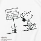 【ゴルフ】半袖 鹿の子 ミッドネック Tシャツ PEANUTS ピーナッツ ホワイト