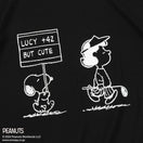 【ゴルフ】半袖 鹿の子 ミッドネック Tシャツ PEANUTS ピーナッツ ブラック