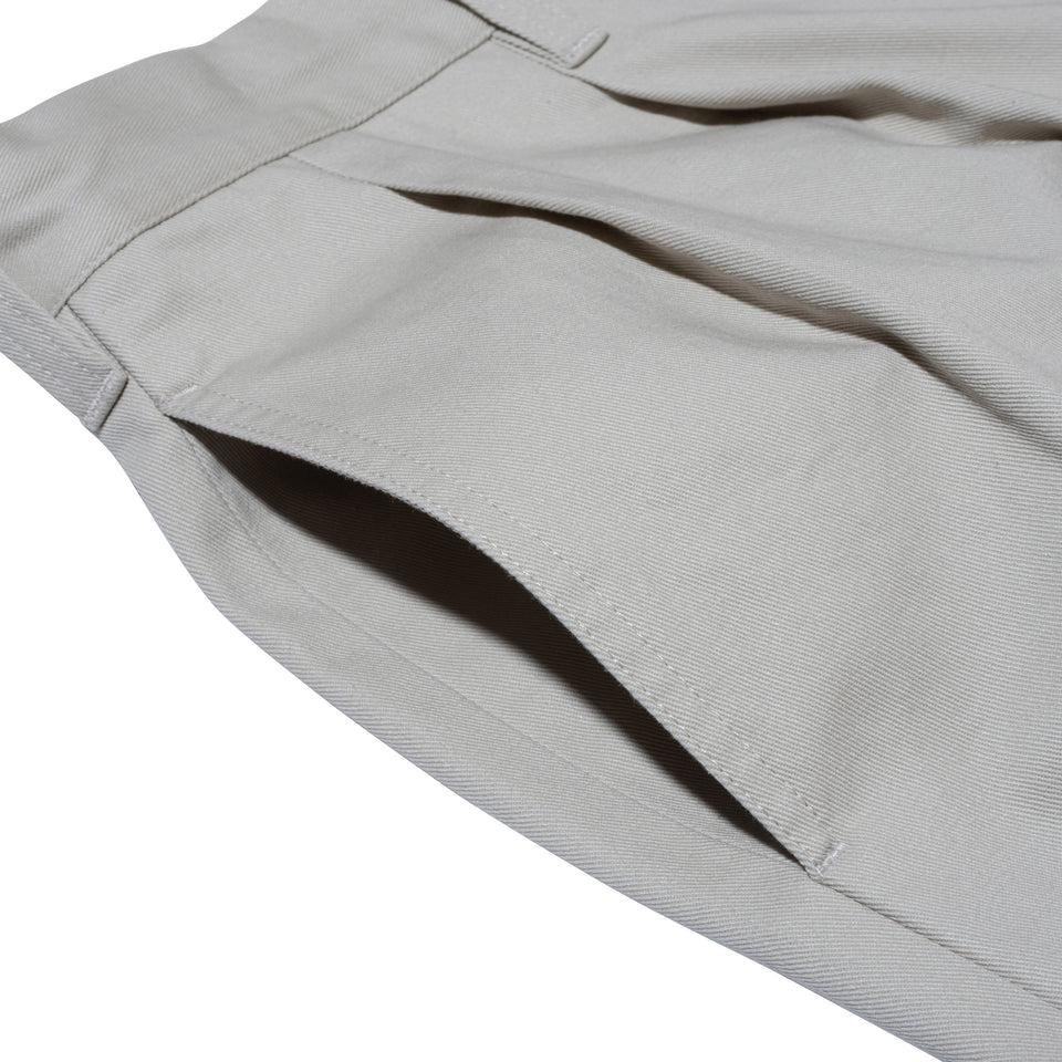ワイドチノパンツ BLACK LABEL SS24 ストーン