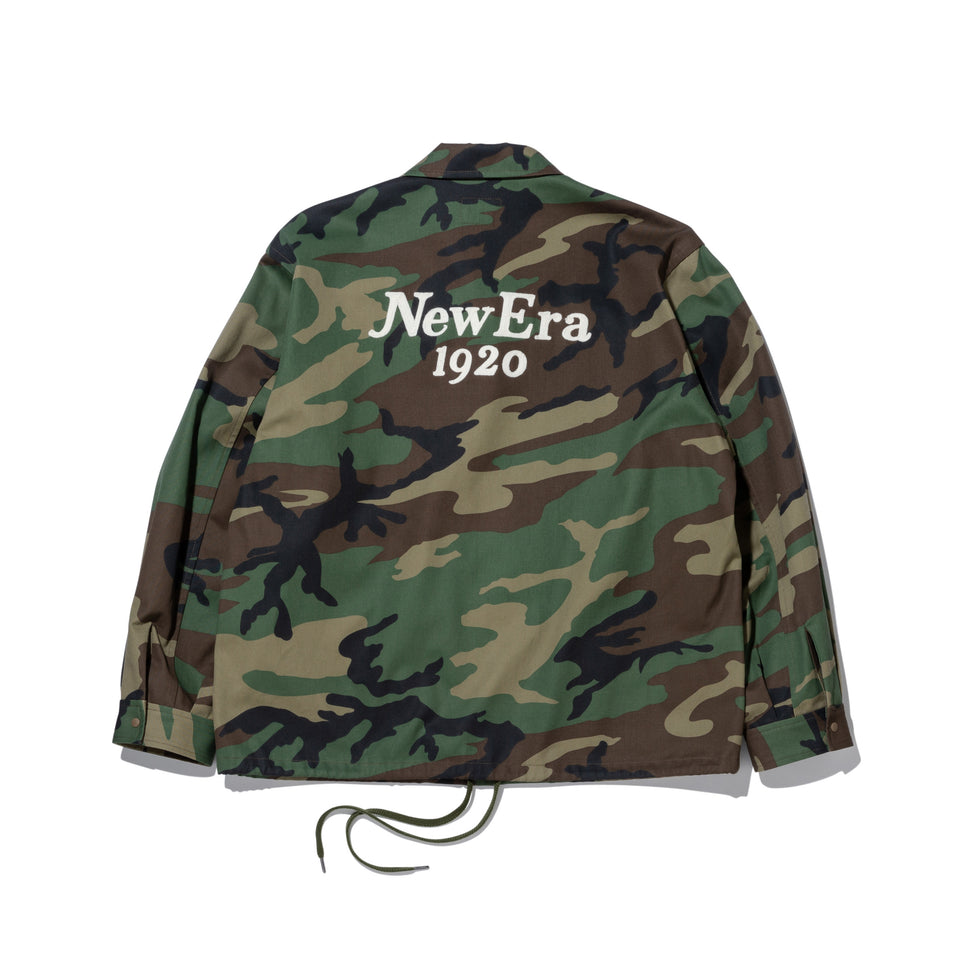 コーチジャケット BLACK LABEL SS24 ウッドランドカモ