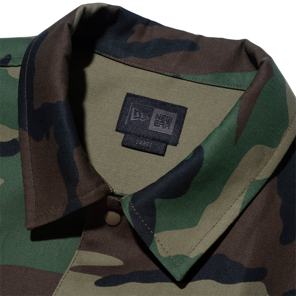 コーチジャケット BLACK LABEL SS24 ウッドランドカモ