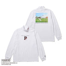 【ゴルフ】 長袖 ハイカラー パフォーマンス Tシャツ PEANUTS ピーナッツ ホワイト