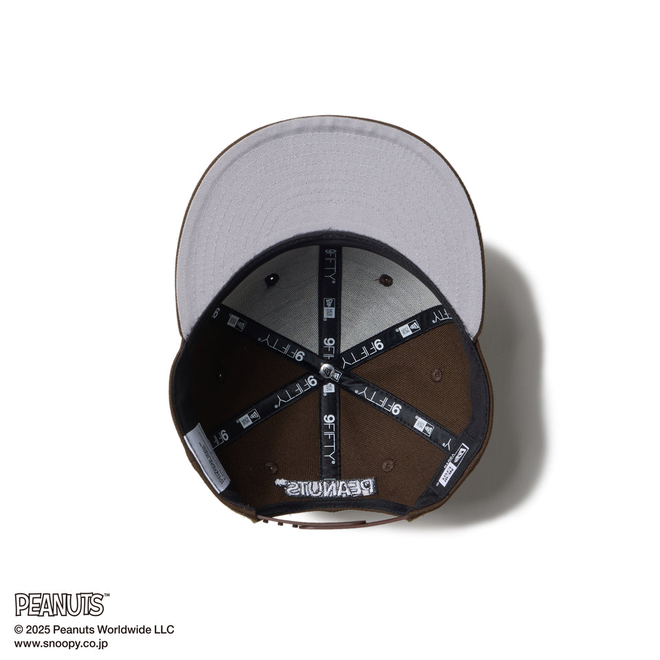 Youth 9FIFTY PEANUTS ピーナッツ スヌーピー ウッドストック ウォルナット