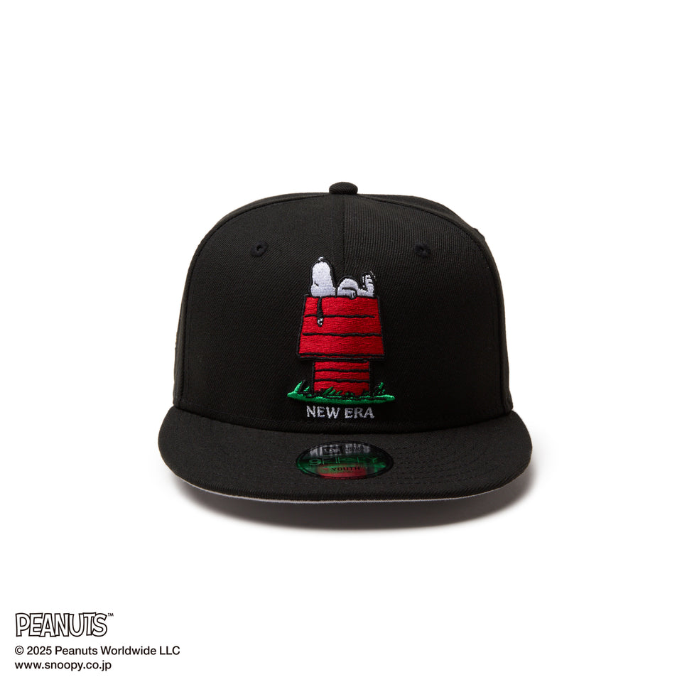 Youth 9FIFTY PEANUTS ピーナッツ スヌーピー ウッドストック ブラック