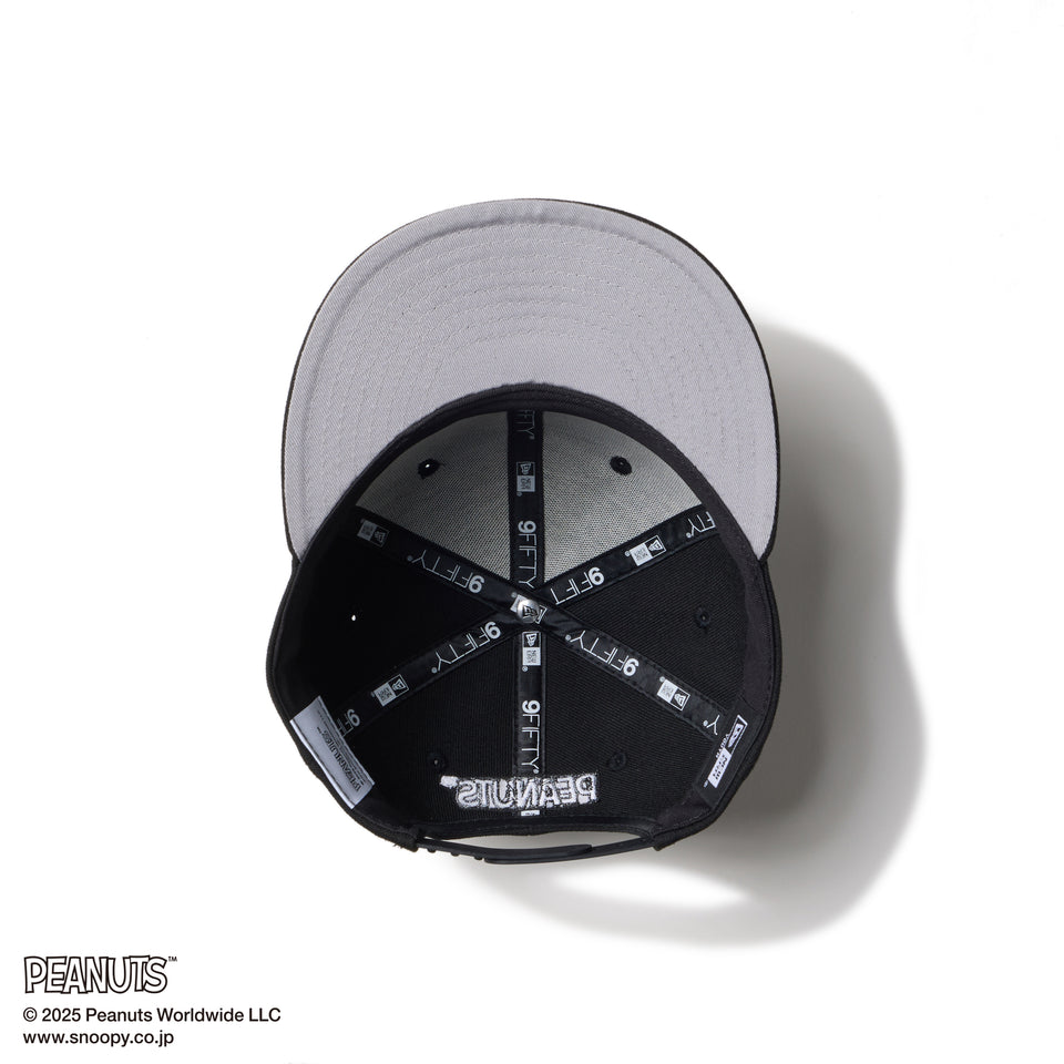 Youth 9FIFTY PEANUTS ピーナッツ スヌーピー ウッドストック ブラック