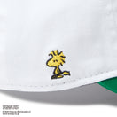 Youth 9TWENTY PEANUTS ピーナッツ ロゴ ホワイト ケリーグリーンバイザー