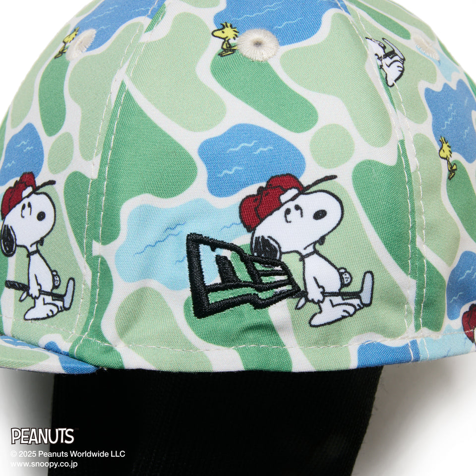 【ゴルフ】 ヘッドカバー PEANUTS ピーナッツ グリーンカモ