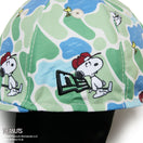 【ゴルフ】 ヘッドカバー PEANUTS ピーナッツ グリーンカモ