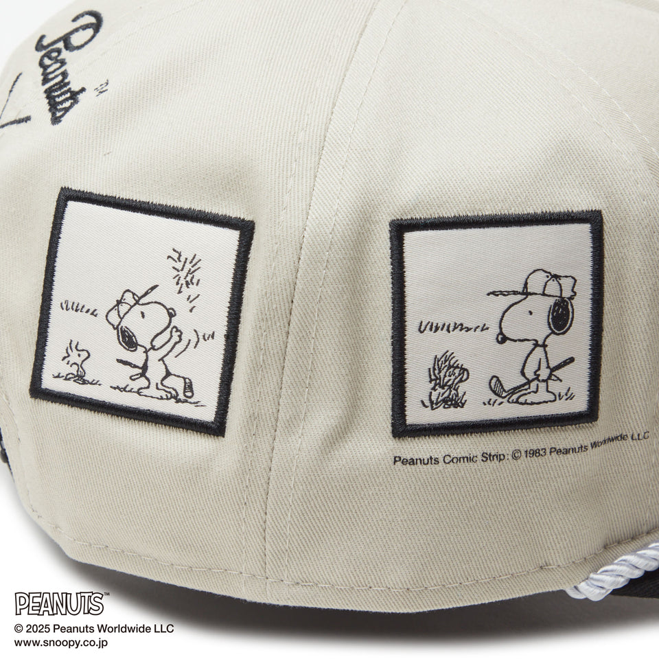 【ゴルフ】 The Golfer PEANUTS ピーナッツ パッチ ストーン ブラックバイザー