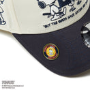 【ゴルフ】 9FORTY A-Frame On Par PEANUTS ピーナッツ ボックスロゴ クローム ネイビーバイザー