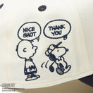 【ゴルフ】 9FORTY A-Frame On Par PEANUTS ピーナッツ ボックスロゴ クローム ネイビーバイザー