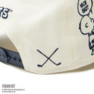 【ゴルフ】 9FORTY A-Frame On Par PEANUTS ピーナッツ ボックスロゴ クローム ネイビーバイザー