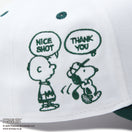 【ゴルフ】 9FORTY A-Frame On Par PEANUTS ピーナッツ ボックスロゴ ホワイト ダークグリーンバイザー