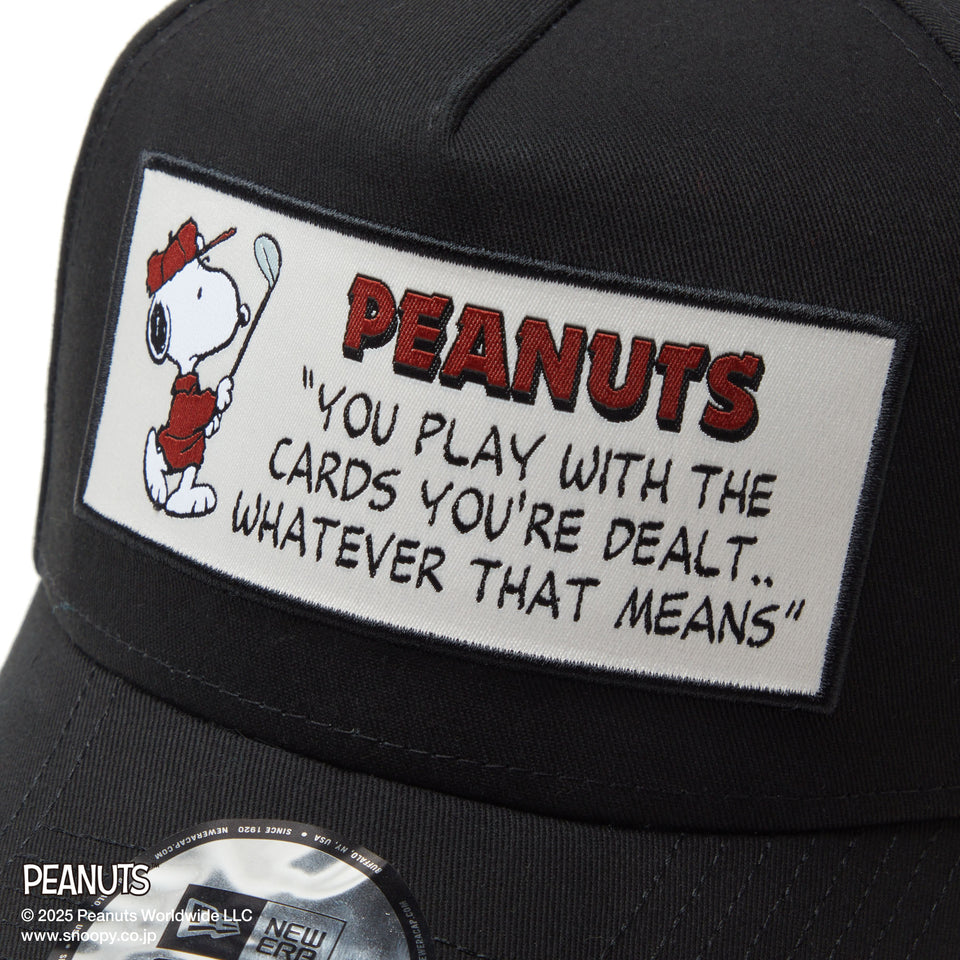 【ゴルフ】 9FORTY A-Frame On Par PEANUTS ピーナッツ フロントパッチ ブラック