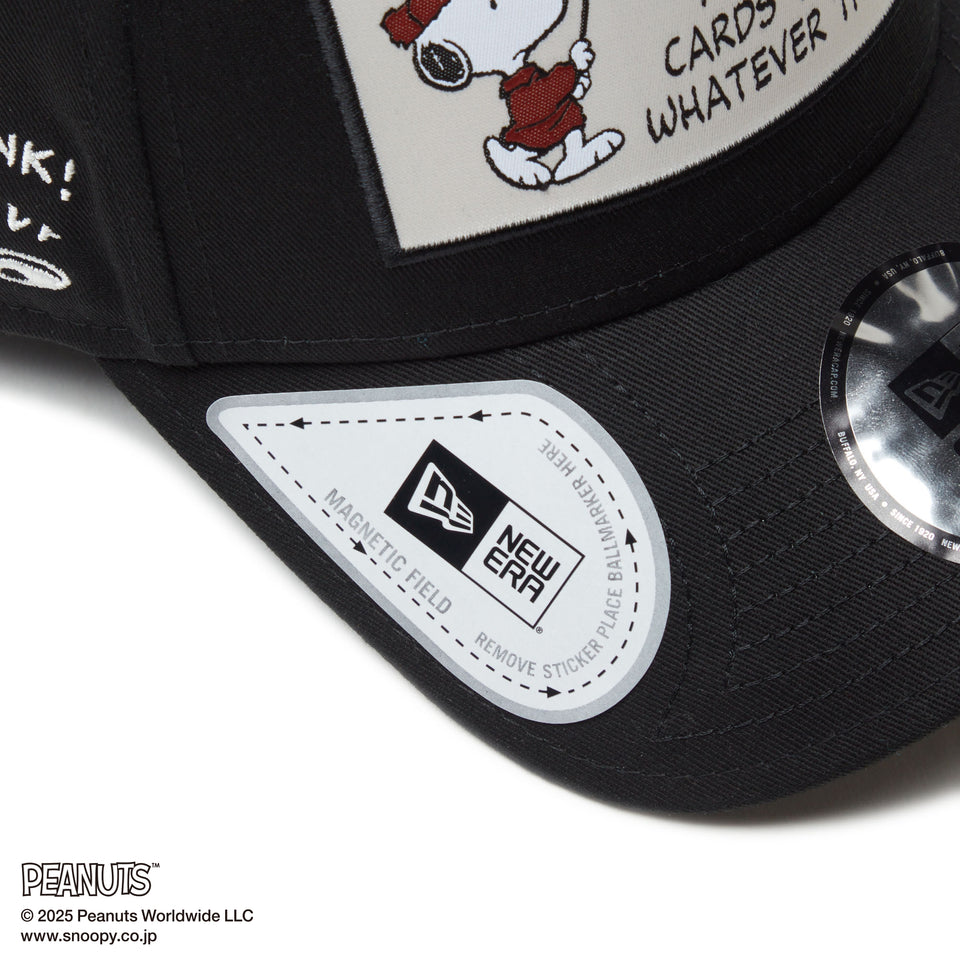 【ゴルフ】 9FORTY A-Frame On Par PEANUTS ピーナッツ フロントパッチ ブラック