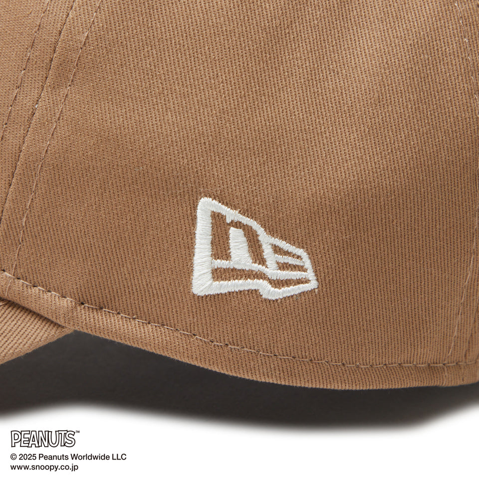 【ゴルフ】 9TWENTY ロングバイザー PEANUTS ピーナッツ バイザーロゴ カーキ