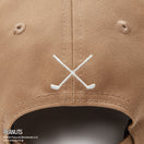 【ゴルフ】 9TWENTY ロングバイザー PEANUTS ピーナッツ バイザーロゴ カーキ