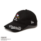 【ゴルフ】 9TWENTY ロングバイザー PEANUTS ピーナッツ バイザーロゴ ブラック