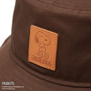 バケット01 PEANUTS ピーナッツ レザーパッチ ウォルナット