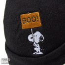 ベーシック カフニット PEANUTS ピーナッツ スヌーピー ブラック