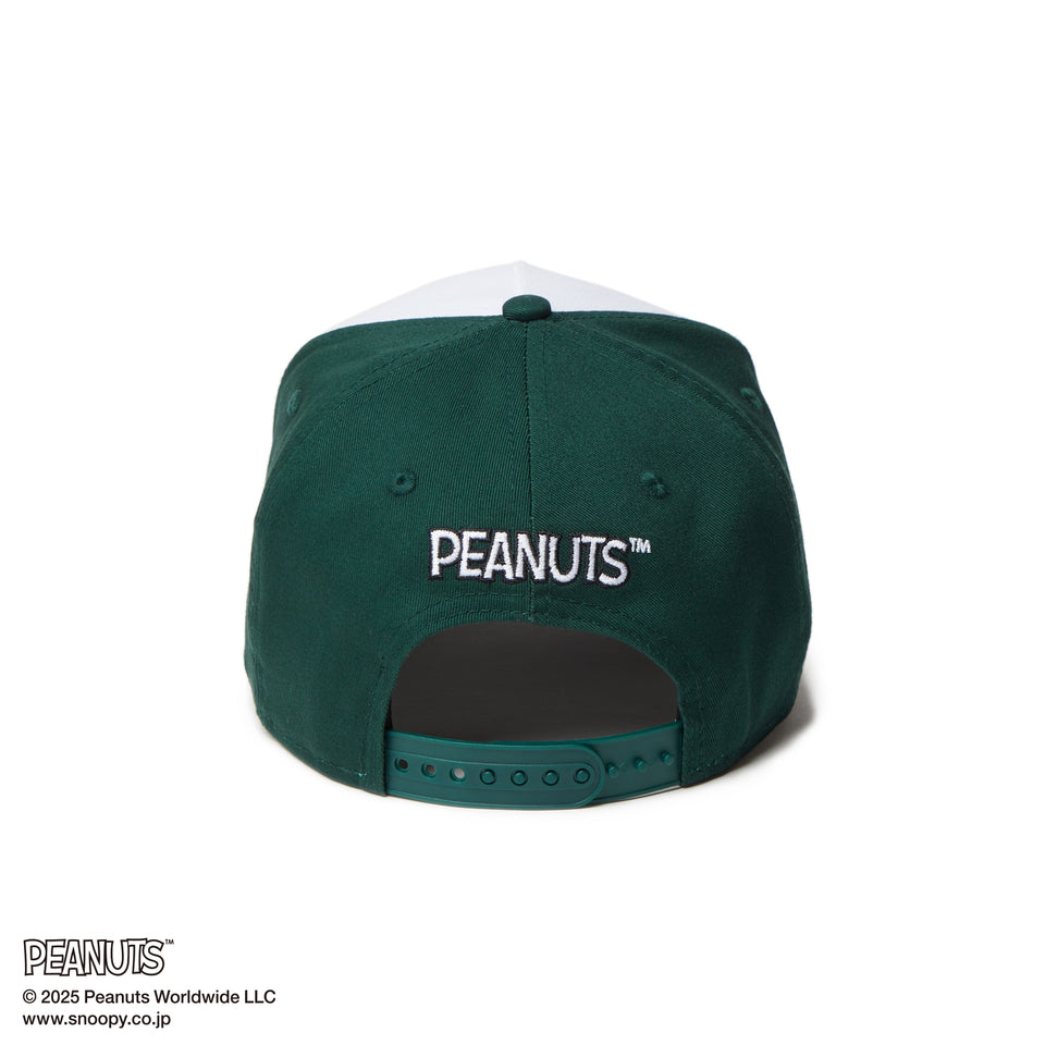 9FORTY A-Frame PEANUTS ピーナッツ スヌーピー ホワイト/ダークグリーン