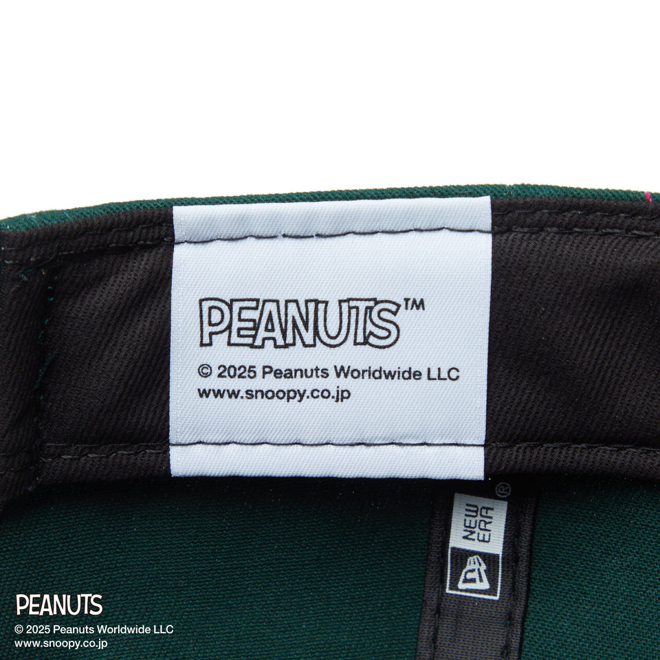 9FORTY A-Frame PEANUTS ピーナッツ スヌーピー ホワイト/ダークグリーン