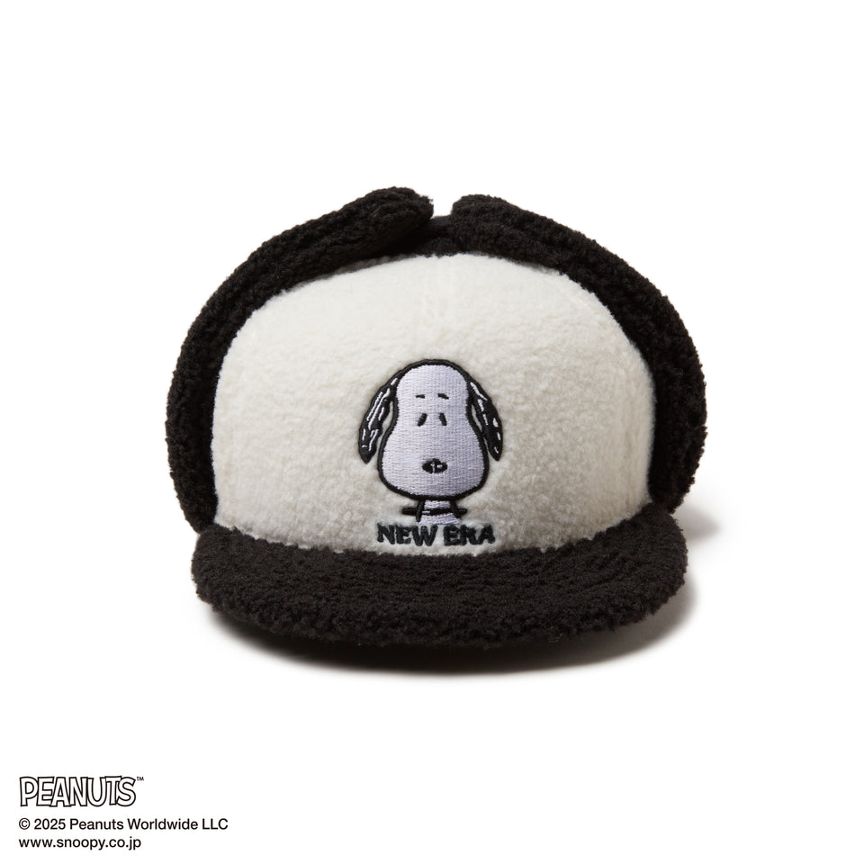 59FIFTY Dog Ear ドッグイヤー PEANUTS ピーナッツ スヌーピー ホワイト ブラックバイザー
