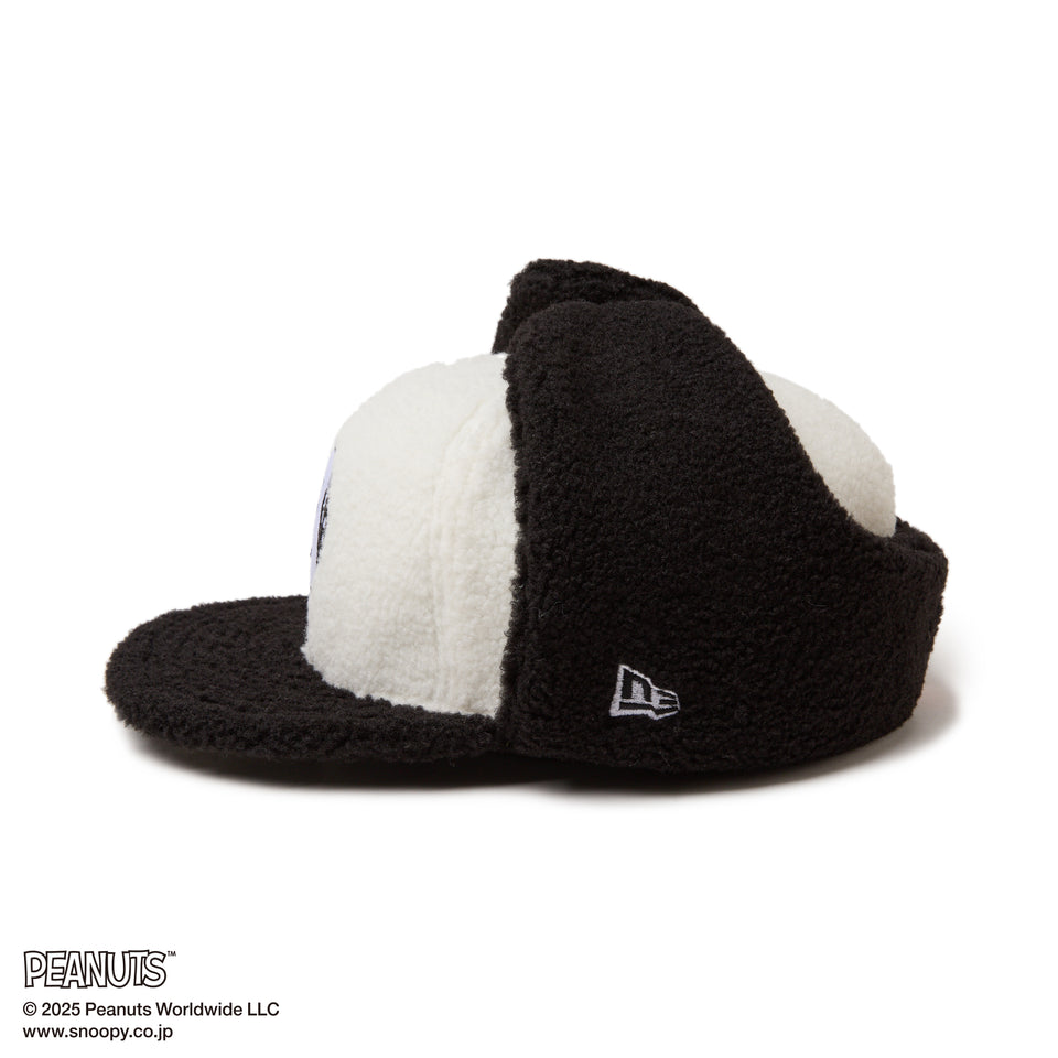 59FIFTY Dog Ear ドッグイヤー PEANUTS ピーナッツ スヌーピー ホワイト ブラックバイザー