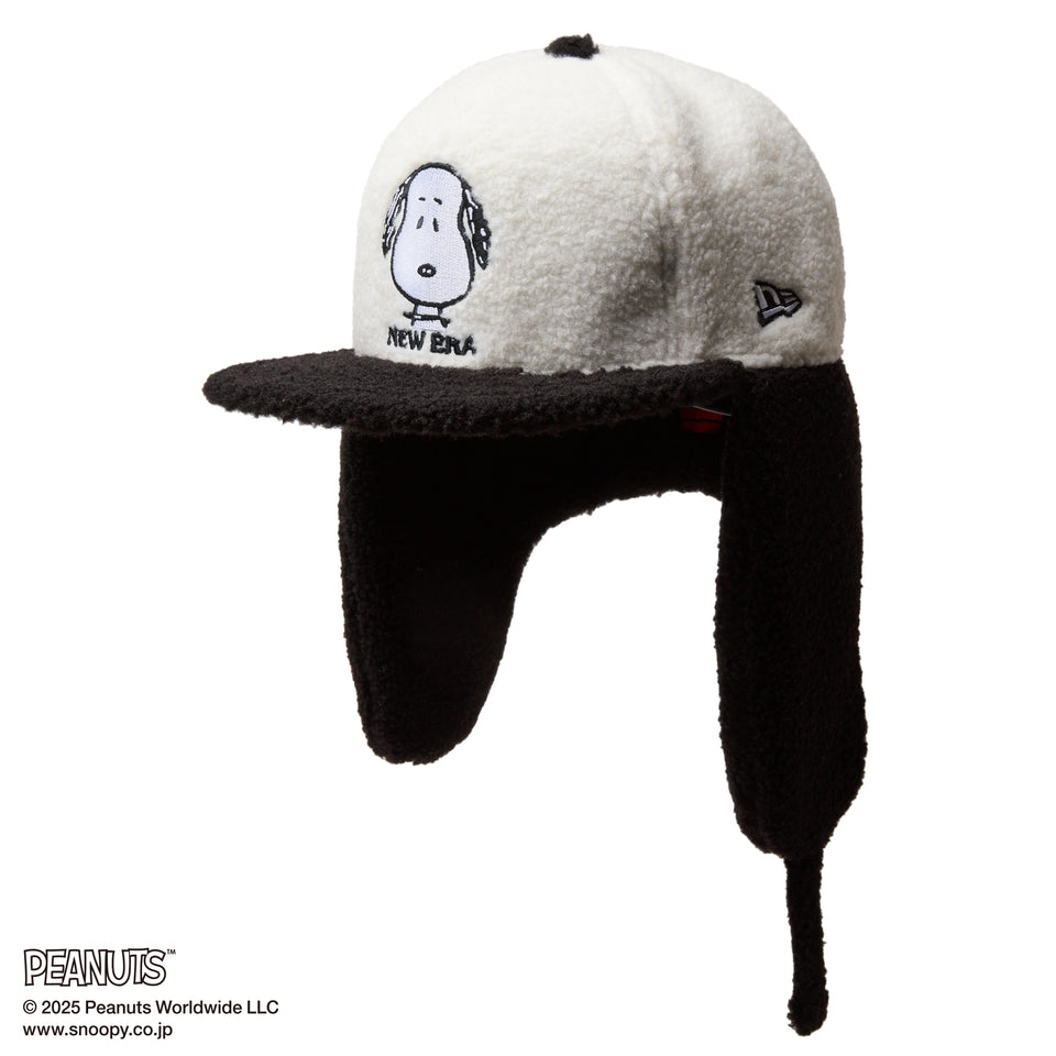 59FIFTY Dog Ear ドッグイヤー PEANUTS ピーナッツ スヌーピー ホワイト ブラックバイザー