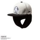 59FIFTY Dog Ear ドッグイヤー PEANUTS ピーナッツ スヌーピー ホワイト ブラックバイザー