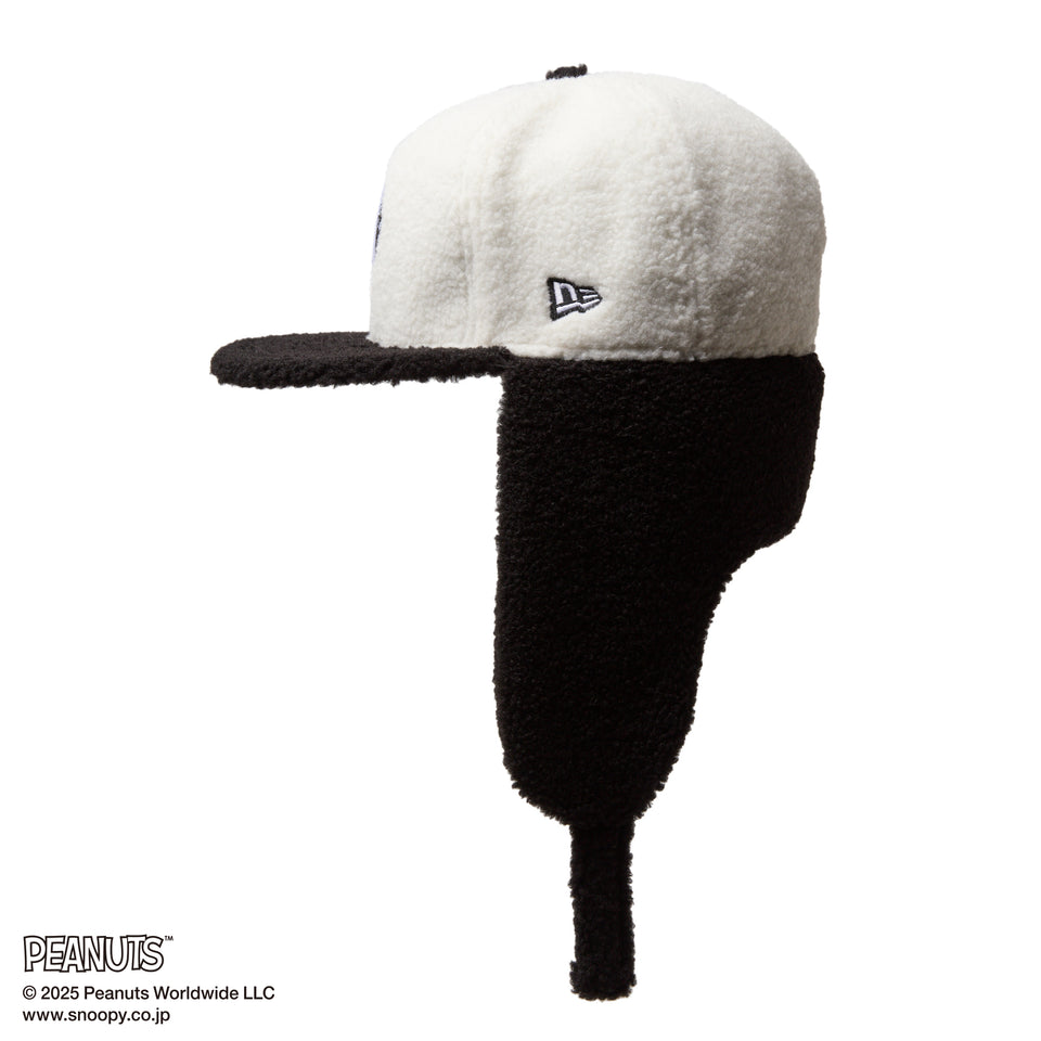 59FIFTY Dog Ear ドッグイヤー PEANUTS ピーナッツ スヌーピー ホワイト ブラックバイザー