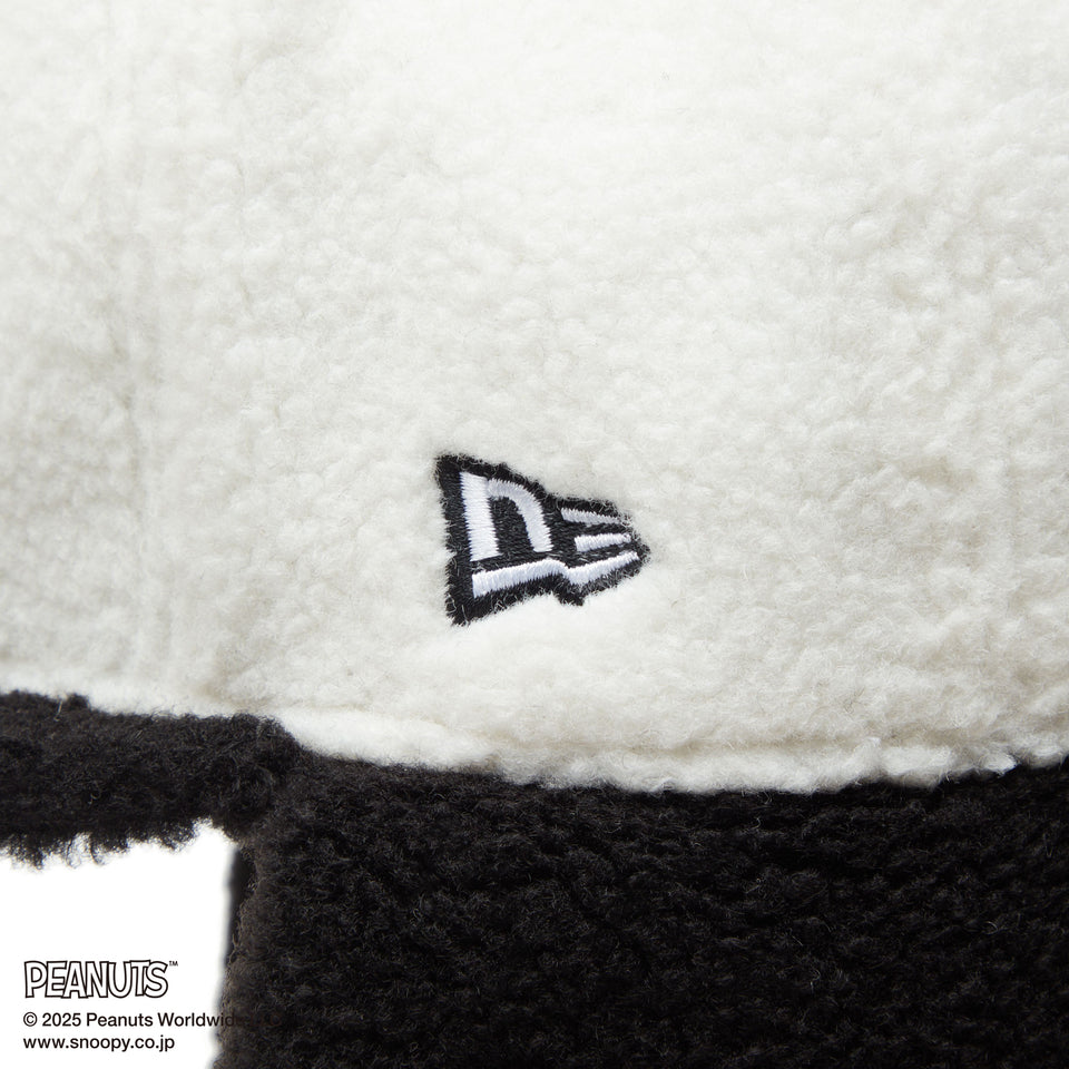 59FIFTY Dog Ear ドッグイヤー PEANUTS ピーナッツ スヌーピー ホワイト ブラックバイザー