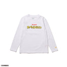 Youth 長袖 コットン Tシャツ たべっ子どうぶつ TABEKKO BASEBALL CLUB ホワイト