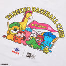 長袖 コットン Tシャツ たべっ子どうぶつ TABEKKO BASEBALL CLUB ホワイト レギュラーフィット
