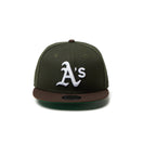 Youth 9FIFTY Powered by GORO NAKATSUGAWA（min-nano）オークランド・アスレチックス ダークシーウィード ブラウンバイザー