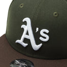 Youth 9FIFTY Powered by GORO NAKATSUGAWA（min-nano）オークランド・アスレチックス ダークシーウィード ブラウンバイザー
