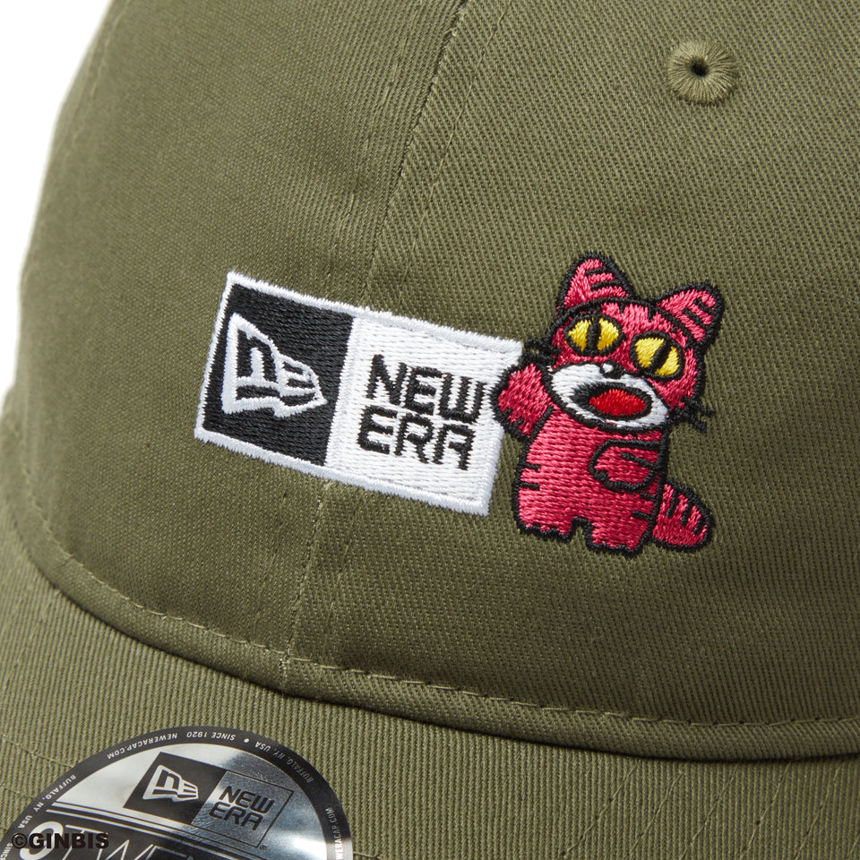 Youth 9TWENTY たべっ子どうぶつ ねこ ボックスロゴ ニューオリーブ