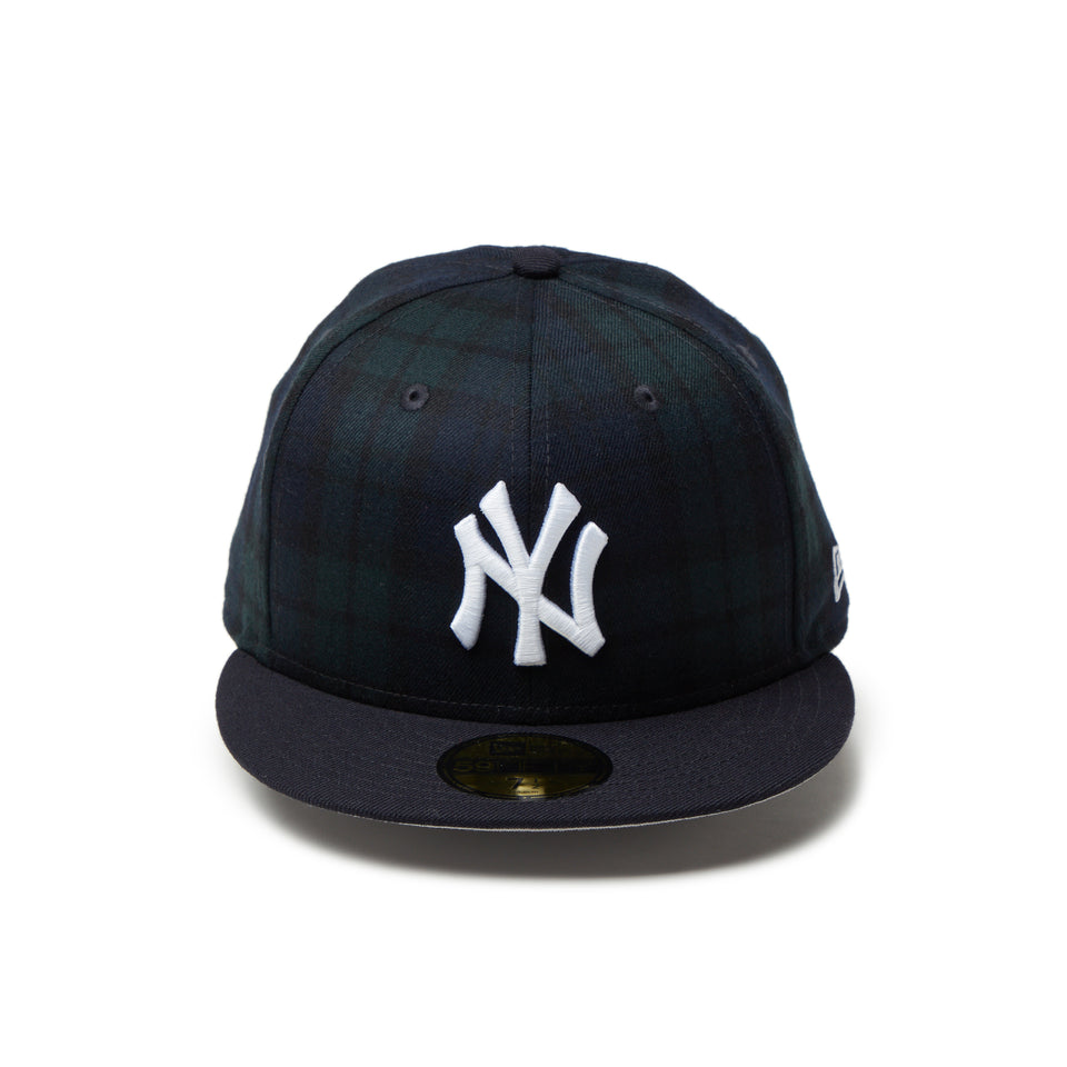 59FIFTY Powered by GORO NAKATSUGAWA（min-nano）ニューヨーク・ヤンキース ブラックウォッチ ネイビーバイザー