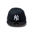 59FIFTY Powered by GORO NAKATSUGAWA（min-nano）ニューヨーク・ヤンキース ブラックウォッチ ネイビーバイザー