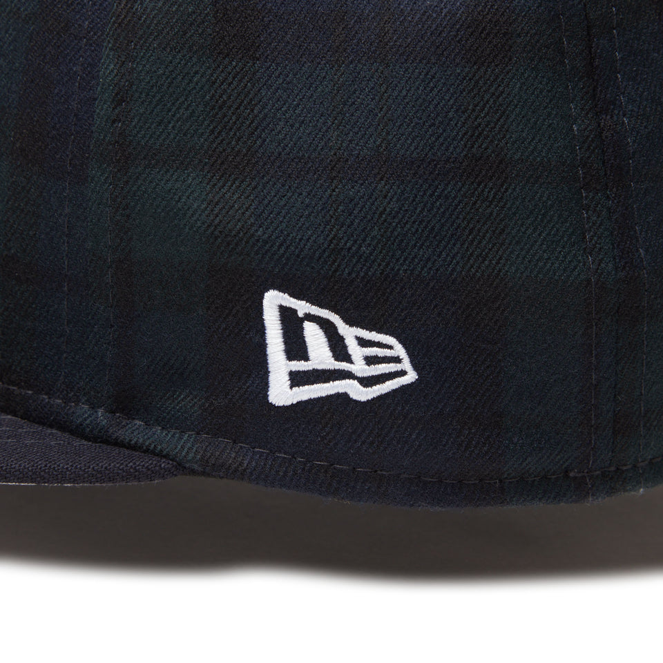 59FIFTY Powered by GORO NAKATSUGAWA（min-nano）ニューヨーク・ヤンキース ブラックウォッチ ネイビーバイザー