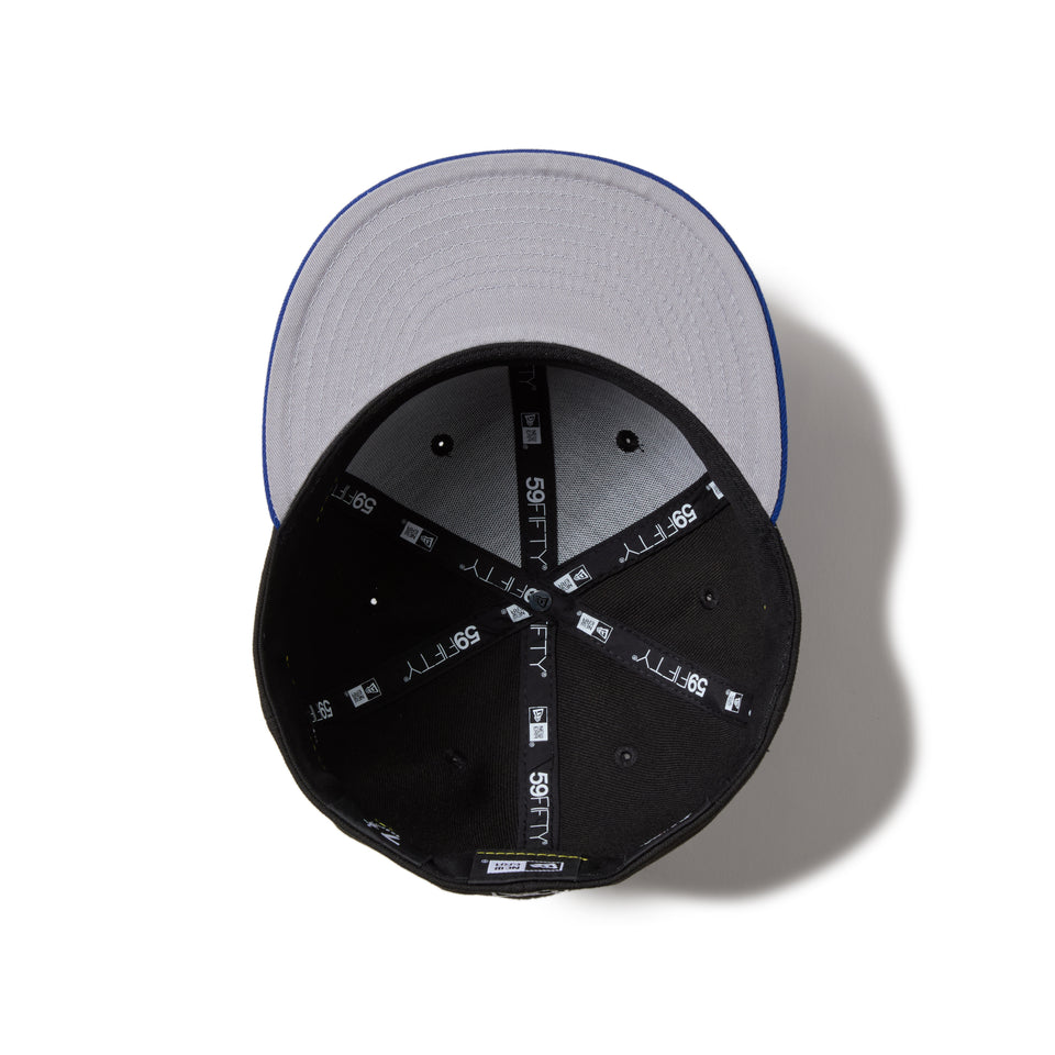 59FIFTY Powered by GORO NAKATSUGAWA（min-nano）ロサンゼルス・ドジャース ブラック ライトロイヤルバイザー